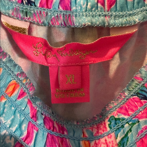 Lilly Pulitzer CYLA OFF THE SHOULDER ROMPER XL - Picture 3 of 5